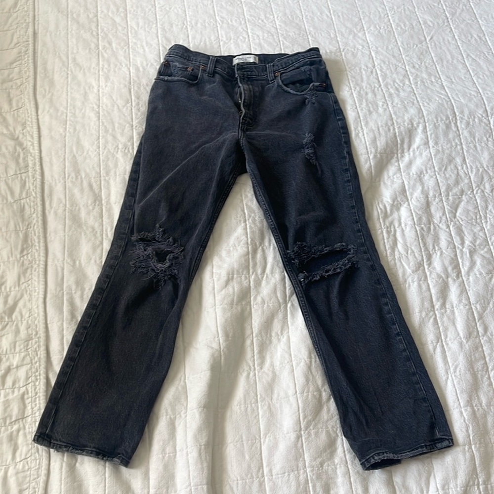 Abercrombie and Fitch the 90s ultra high rise denim jean size 30 or 10s